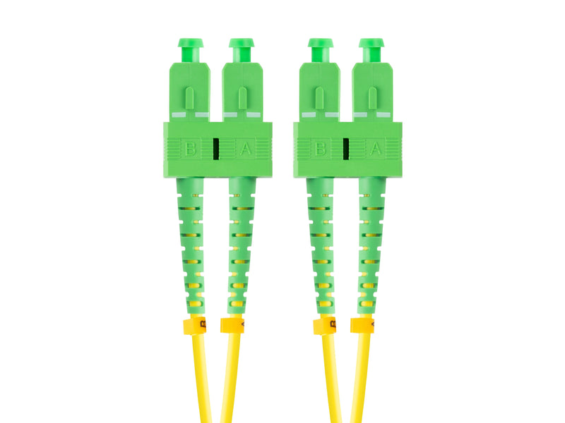 Lanberg Cable Fibre Optic 10M Mono Sc/Apc-sc/Apc Duplex G657A1 Lszh Yellow