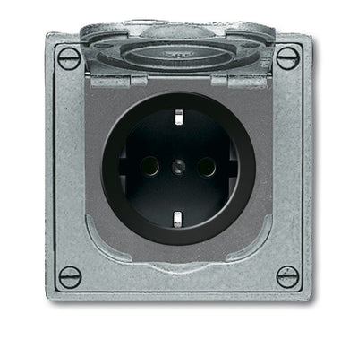 Busch Jaeger Bj 20 EFDB2 Socket Power M.erh.berührungs- Protection U.tapa Abatible Up-dispositivos Grey — image 1