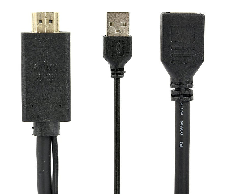 Adapter Active 4K HDMI a Monitor DisplayPort, Black A-HDMIM-DPF-01