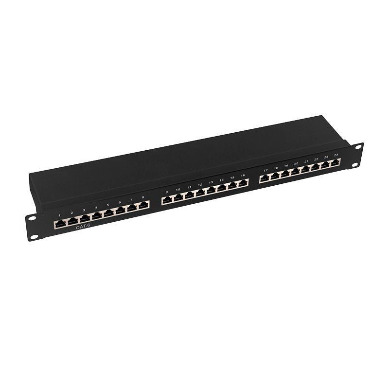 Logilink NP0055 Patchpanel 19 Installation CAT.6 STP 24 Port Black