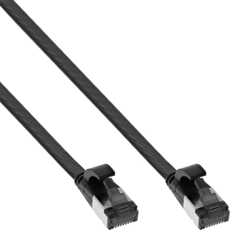 Inline Network Cable Flat , U/FTP, CAT.8.1, Tpe Libre Halógenos, Black 1,5M