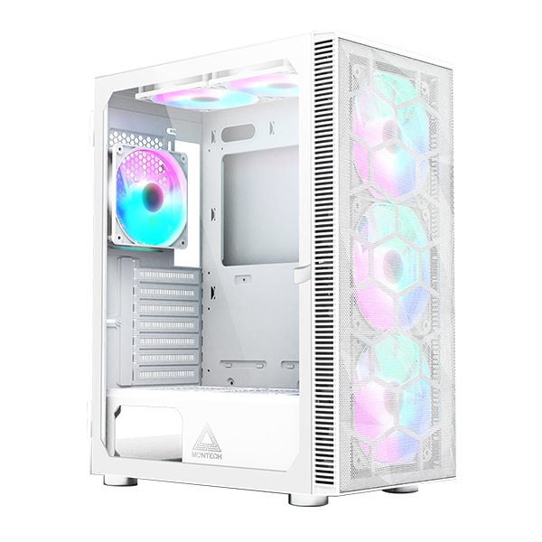 Montech PC Case X3 Mesh Glass Tempered X3MESHW White