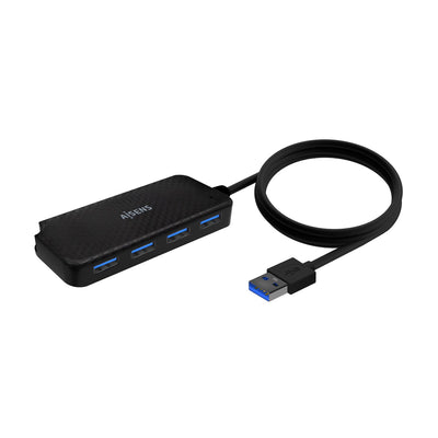 Aisens Hub USB 3.0 - Type a/M-4X Type a/H - 60CM - Black — image 1