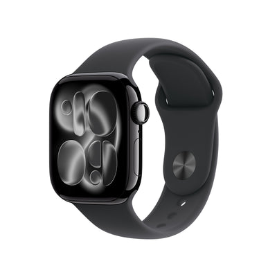 Apple Watch Series 11 GPS + Cellular 42MM Jet Black Aluminium Case With Black Sport Band - M/L — image 1