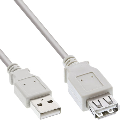 Inline Cable Extensión USB 2.0A Male a Female Grey 0.5M — image 1