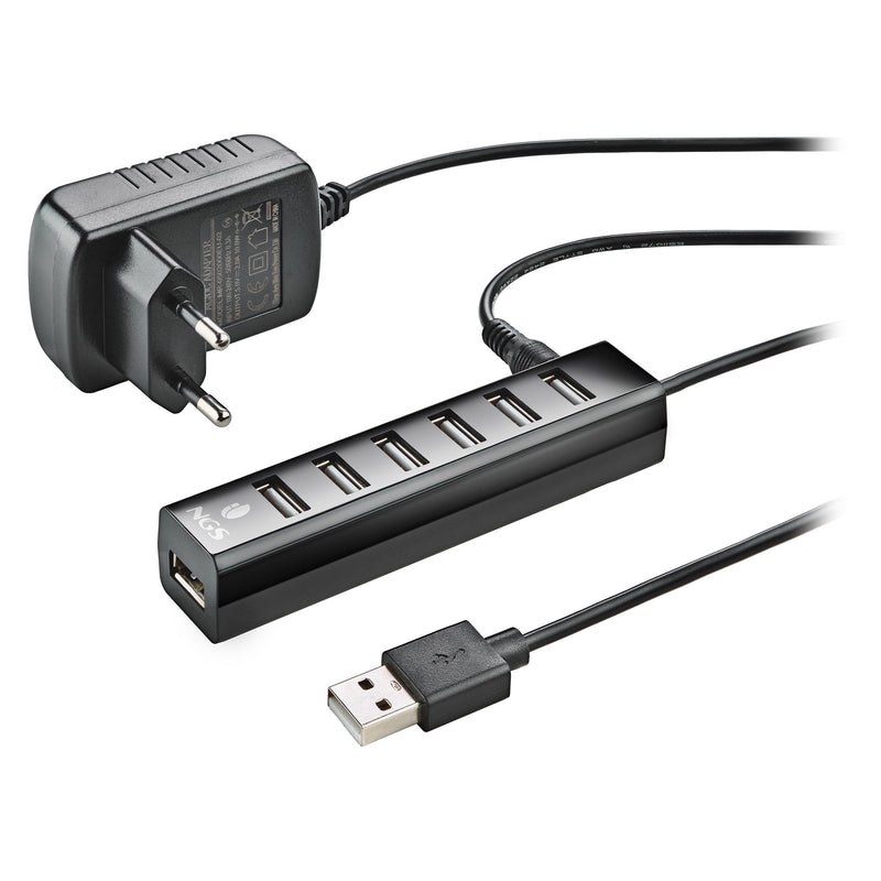 Ngs Hub USB 2.0 With Power External IHUB7 Tiny 7x USB