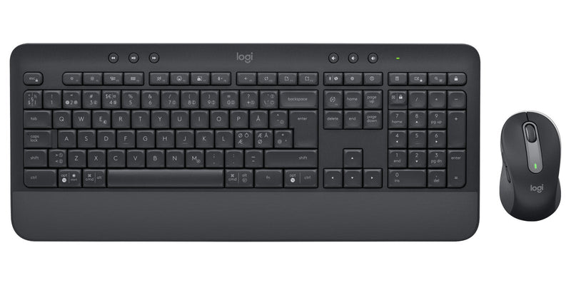 Logitech Keyboard (danés, Finlandés, Noruego, Sueco) Signature MK650 Combo Mouse Included RF Wireless + Blueto