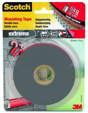 Tape Double Cara Assembly Exteriores Extreme, 19MMX5M, Max. 13KG — image 1