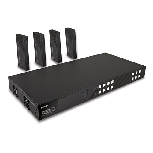 Lindy 150M CAT.6 4X4 HDMI 4K60 Hdbaset Matrix Extender — image 1