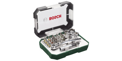 Bosch Set Of Puntas Screwdriver / Carraca, 26 Pieces Carraca 2607017322 — image 1