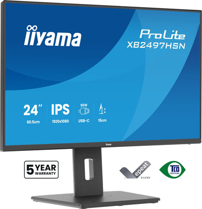 Iiyama Monitor LED Prolite XB2497HSN-B1 24 (23.8 Visible) 1920 X 1080 Full HD (1080P) @ 100 HZ IPS 350 Cd/M² 1 — image 1