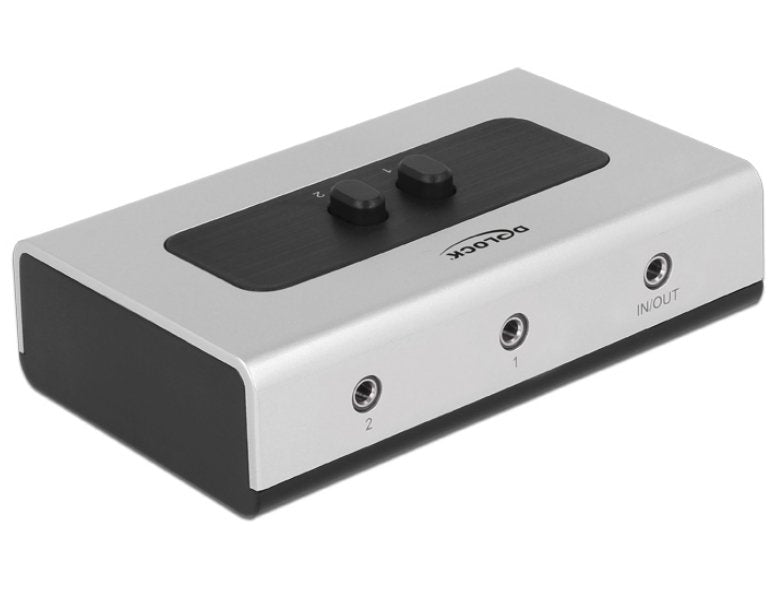 Delock Switch 2 Ports Stereo 3,5MM Manual Bibidireccional