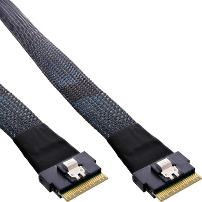 Inline® Slim Sas Cable SFF-8654 8X a SFF-8654 8X, 48GB/S, 0.5M — image 1
