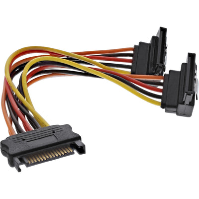 Inline SATA Power And -cable Connector Female SATA a 2 Connectors SATA With Pestillos 0,3M — image 1