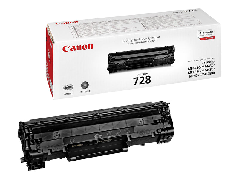 Canon Genuine Toner CRG-728 Black Imageclass MF4750, I-sensys FAX-L150, L170, L410, MF4550, MF4730, MF4750, MF