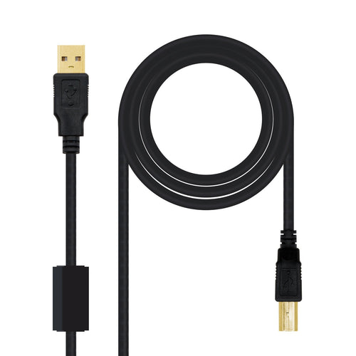 Nanocable Cable Printer With Ferrita Usb-b 2.0 Male a USB-A Male 3M — image 1