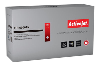 Activejet Toner ATH-6000AN (reemplazo HP 124A Q6000A Canon CRG-707B - Premium - 2500 Páginas - Black — image 1
