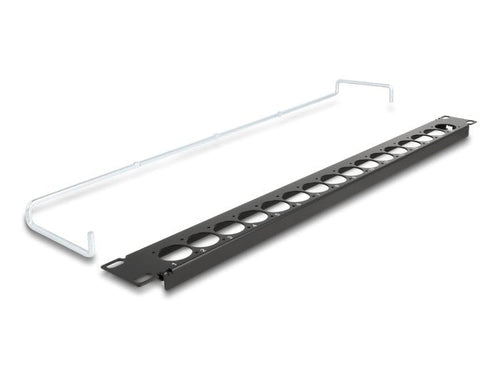 Delock 67058 Patchpanel Tipo-d 19 With Alivio Voltage 16 Ports 1U, Black — image 1