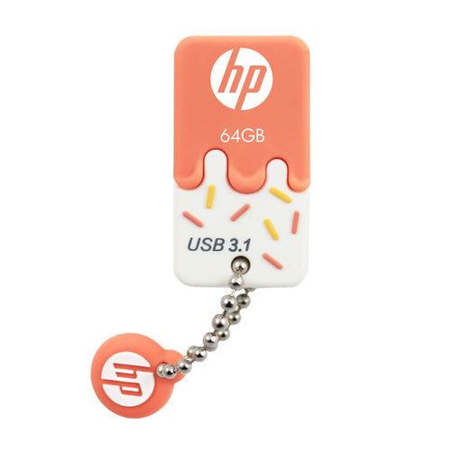 HP USB Flash Drive USB 3.0 64GB X778W Orange — image 1