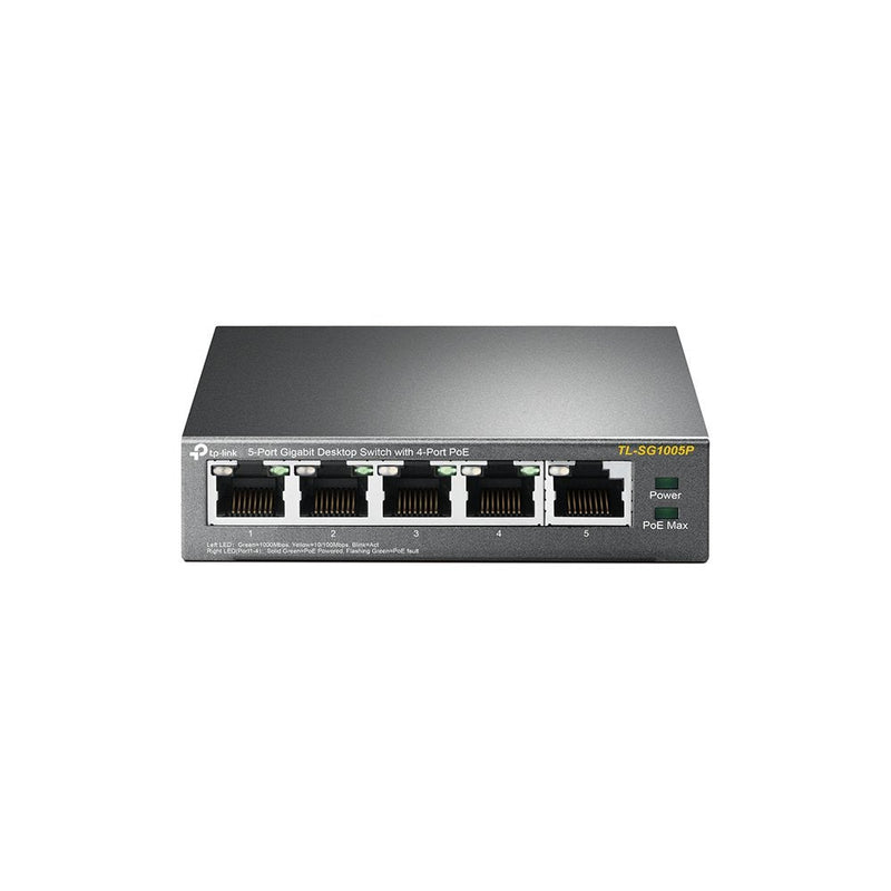 Tp- Link TL-SG1005P Switch 5 Ports Gigabit With 4 Ports PoE