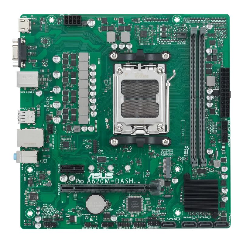 ASUS Motherboard Pro A620M-DASH-CSM AMD, AM5,DDR5,MATX