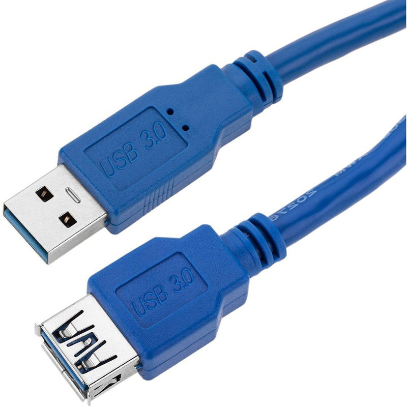 Techly 3.0M USB 3.0A M/F USB Cable 3M 3.2 Gen 1 (3.1 Gen 1) USB a Blue