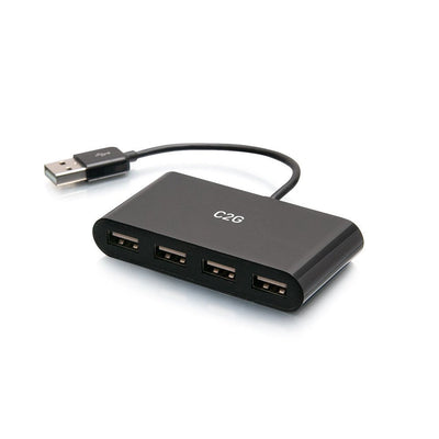 C2G 4-PORT USB Hub USB 2.0 Multiport Hub 480Mbps Hub 4 X USB 2.0 Desktop — image 1