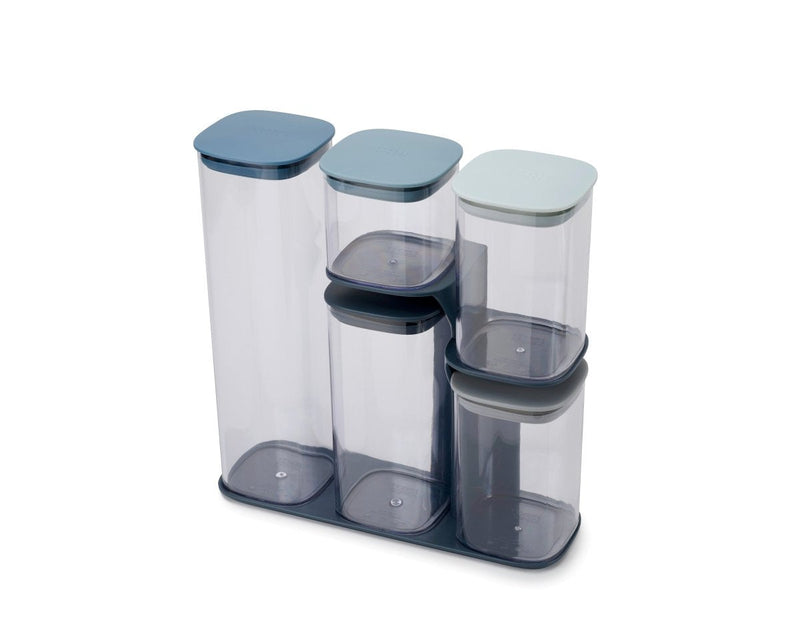 Joseph Podium Rectangular Establecer Blue Transparent 5 Pieces