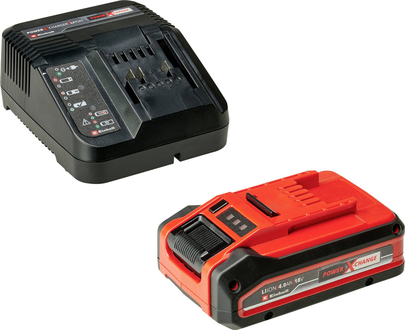 Einhell Kit Inicio Plus Power-x-change, 18VOLT 4AH, Set Black/Red Plus Battery + Charger 4512159