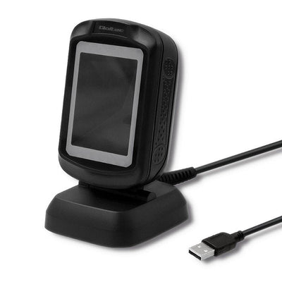Qoltec 50864 Reader Code Barcodes Reader Codes Barcodes Fixed 1D/2D LED Black — image 1