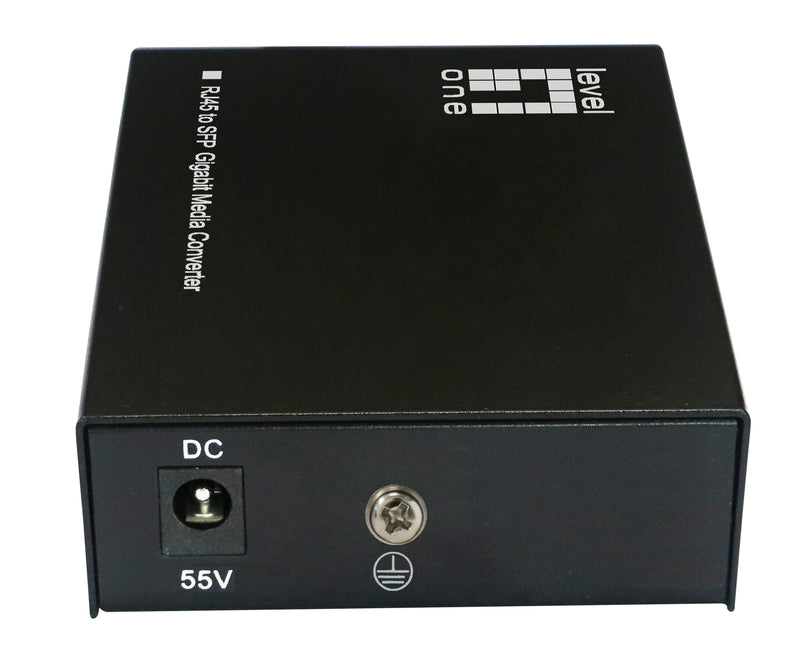 Convertidor Medio Levelone GVT-2016 1000 Mbit/S Multimode Monomodo Black