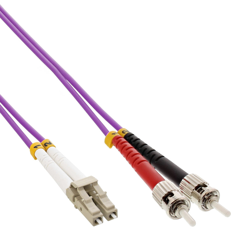 Inline Cable Duplex Fibre Optic Lc/St 50/125?M OM4 25M