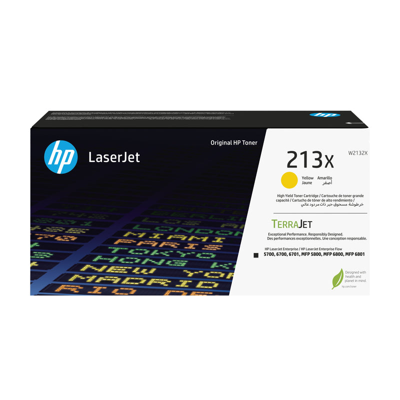 HP Genuine Toner 213X Yellow W2132X