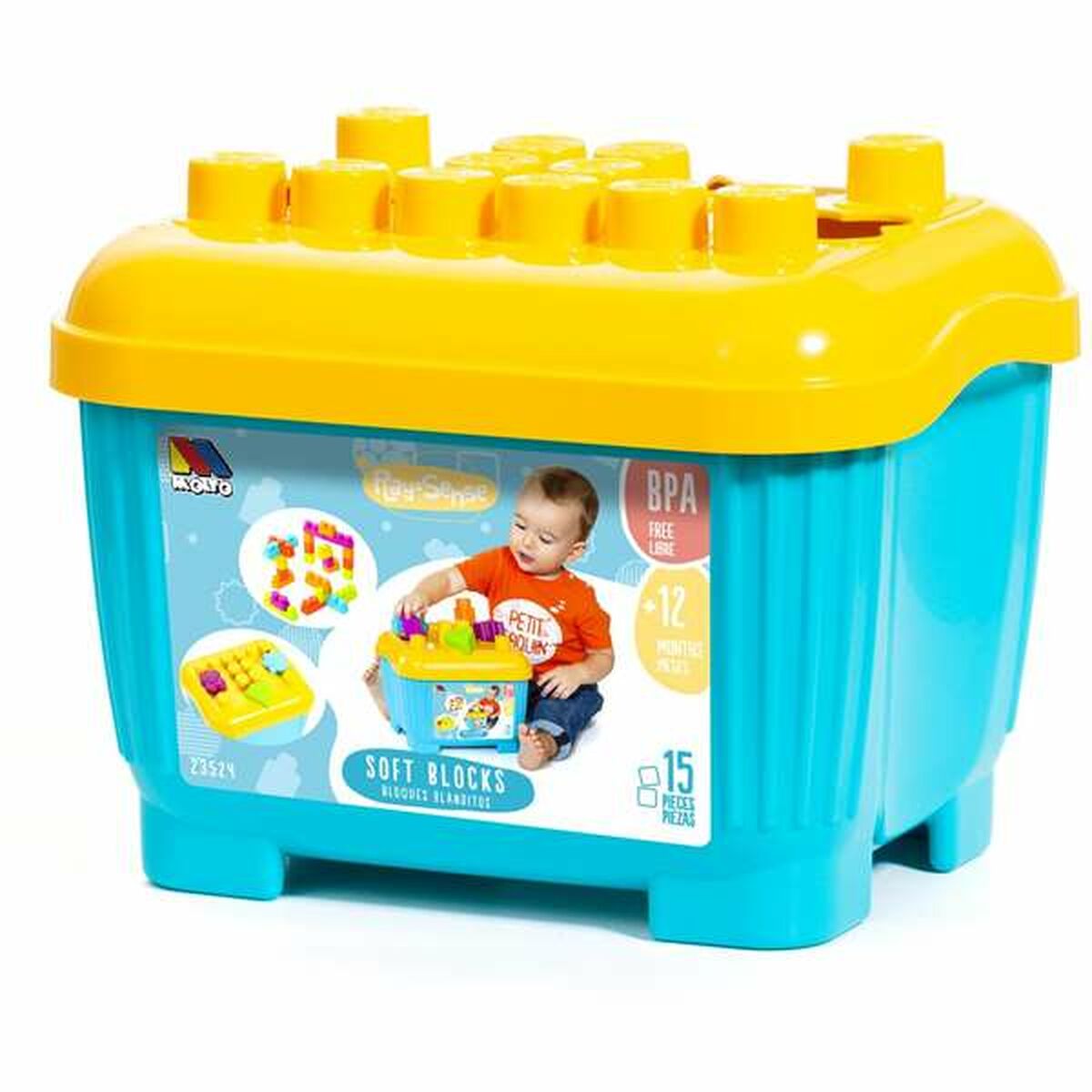 Construction set Moltó Blocks & Puzzles 15 Pieces