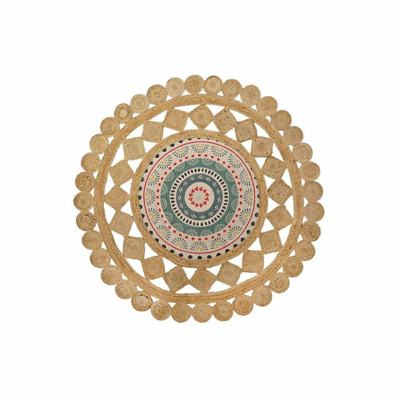 Carpet DKD Home Decor Brown Multicolour (150 x 150 x 0,75 cm)