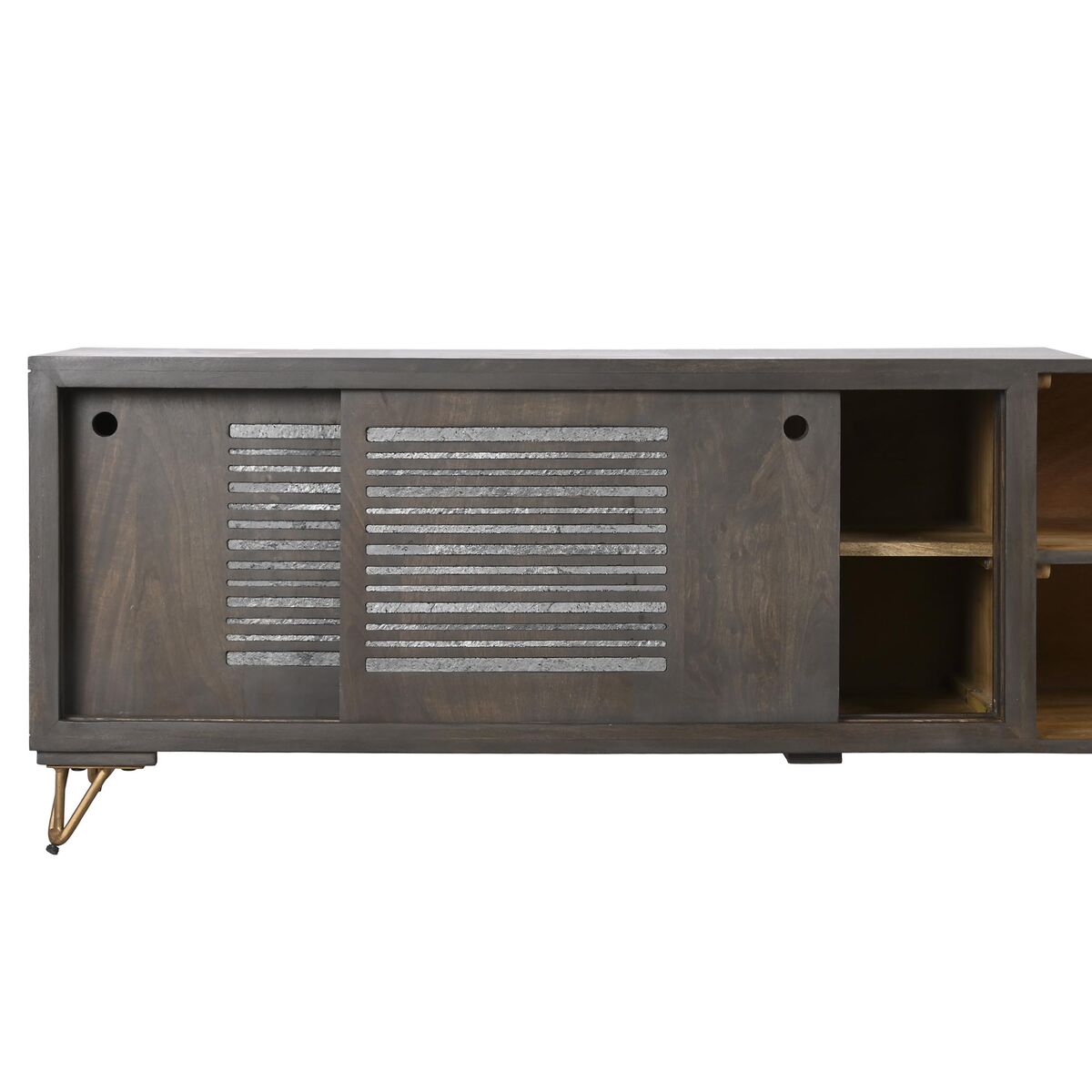 Dkd Home Decor Tv Furniture Dkd Home Decor Metal Brown Mango Wood 160 X 40 X 50 Cm