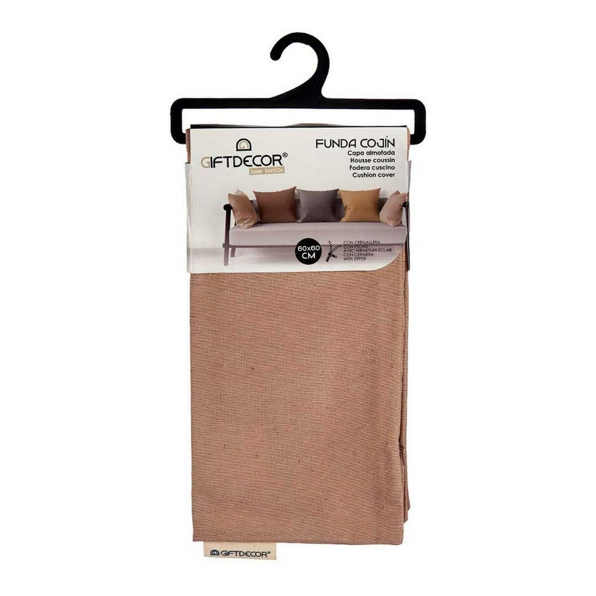 Cushion cover Gift Decor Brown 45 x 0,5 x 45 cm 60 x 0,5 x 60 cm