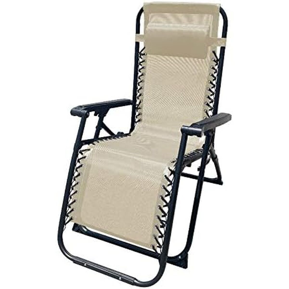 Folding Lounger Camping Chair Marbueno Beige (Refurbished D)