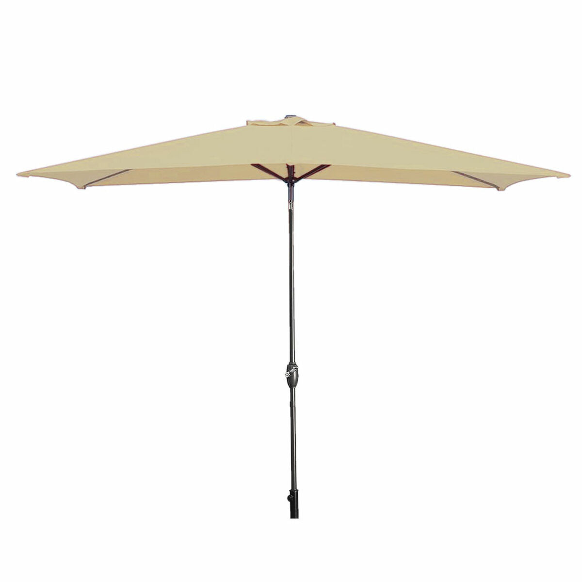 Marbueno Umbrella Steel 8 Ribs 200X300 Cm Brown Garden, Pool, Terrace 10492