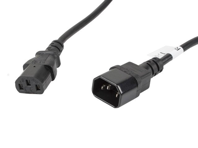 Lanberg Cable Alargador Power 5 Metres CA-C13E-11CC-0050-BK Connectors IEC320 C13 / IEC320 C14