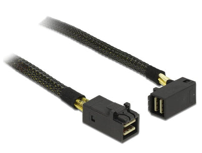 Delock 83621 Cable Mini Sas HD SFF-8643 Mini Sas HD SFF-8643 Sesgado 0,5M — image 1