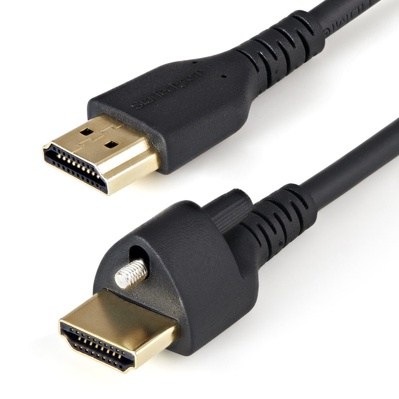 StarTech.com Cable 2M HDMI With Screws Fijación Hdr 4K 60HZ HDMI Cable 2.0 High Speed With Ethernet M/M (HDMM1