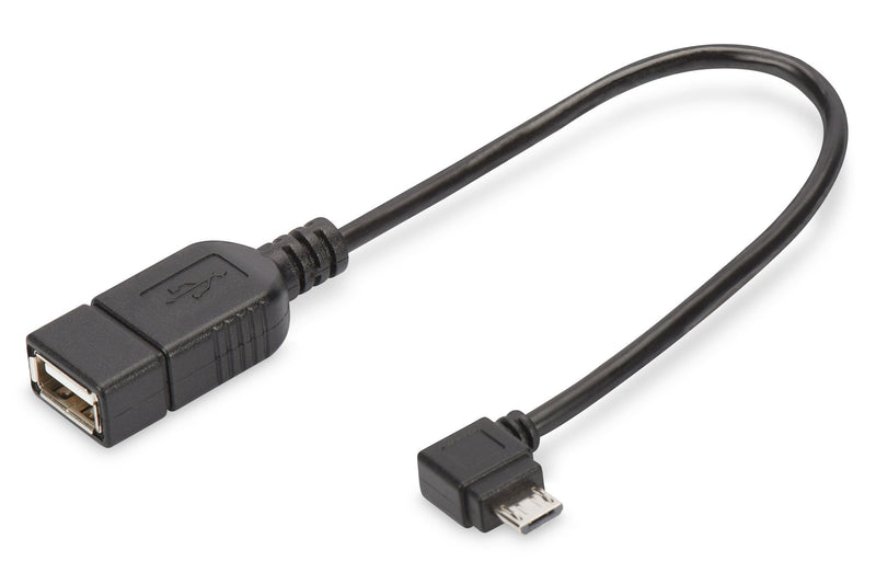 Assmann USB 2.0 Otg Adapter Microusb B M/USB a F 0,15M Bl