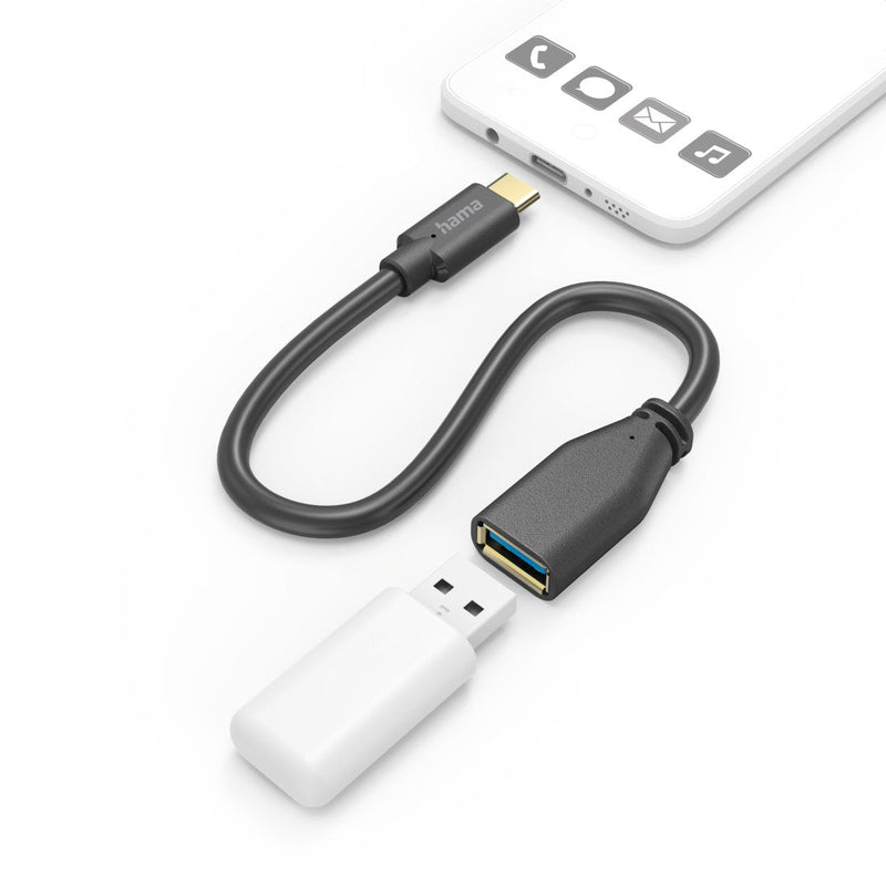 Hama Cable 00201605 USB 3.2 Gen 1 (3.1 Gen 1) 0,15M USB C USB a Black