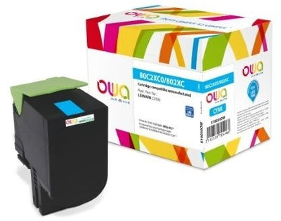Toner Owa Compatible With Lexmark 80C0X20 Cyan (4.000 S.) — image 1