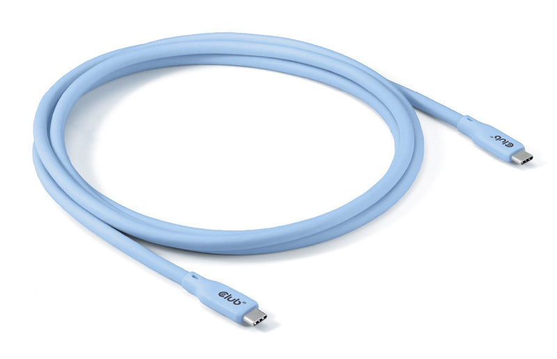 Cable CLUB3D Lifemyle USB-C Pd 240W,20Gbps 2M Blue M Retail