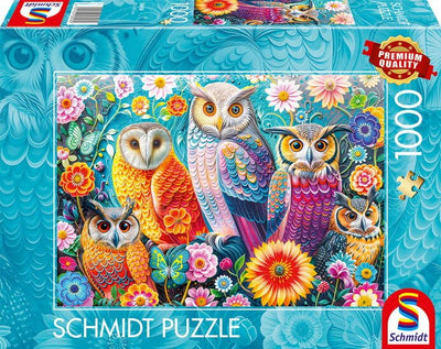 Schmidt Juegos Eulen And Blumen 1000 Pieces 58058 — image 1