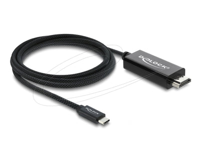 Delock Koaxiales USB Type-c ? a HDMI Cable (dp Alt Mode) 4K 60 HZ With Geflechtma — image 1