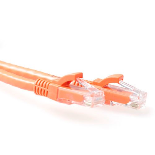 Orange 10 Meter U UTP CAT.6A Patch Cable Snagless With RJ45 Connectors