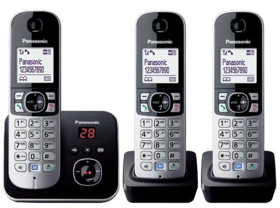 Panasonic Phone Wireless KX-TG6823GB Trio Black